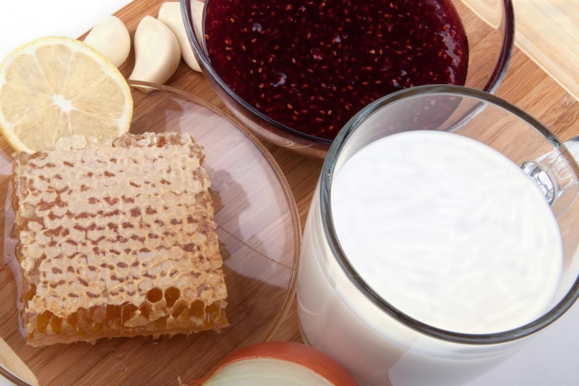 mleko miód czosnek mikstura